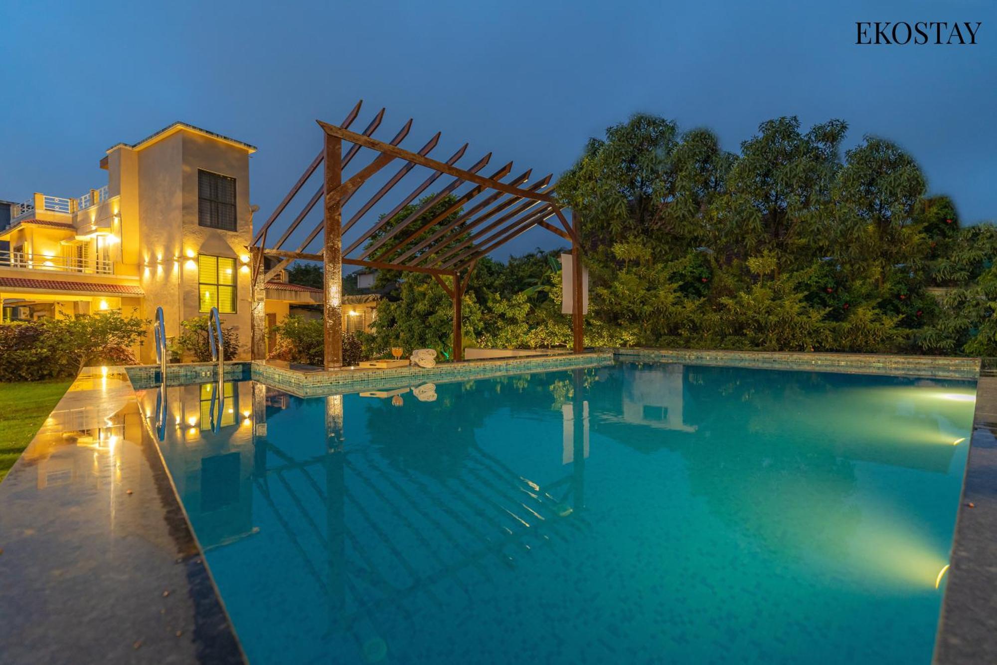 Ekostay Gold - Olive Crest Villa - Spacious Lawn Lonavala Bagian luar foto