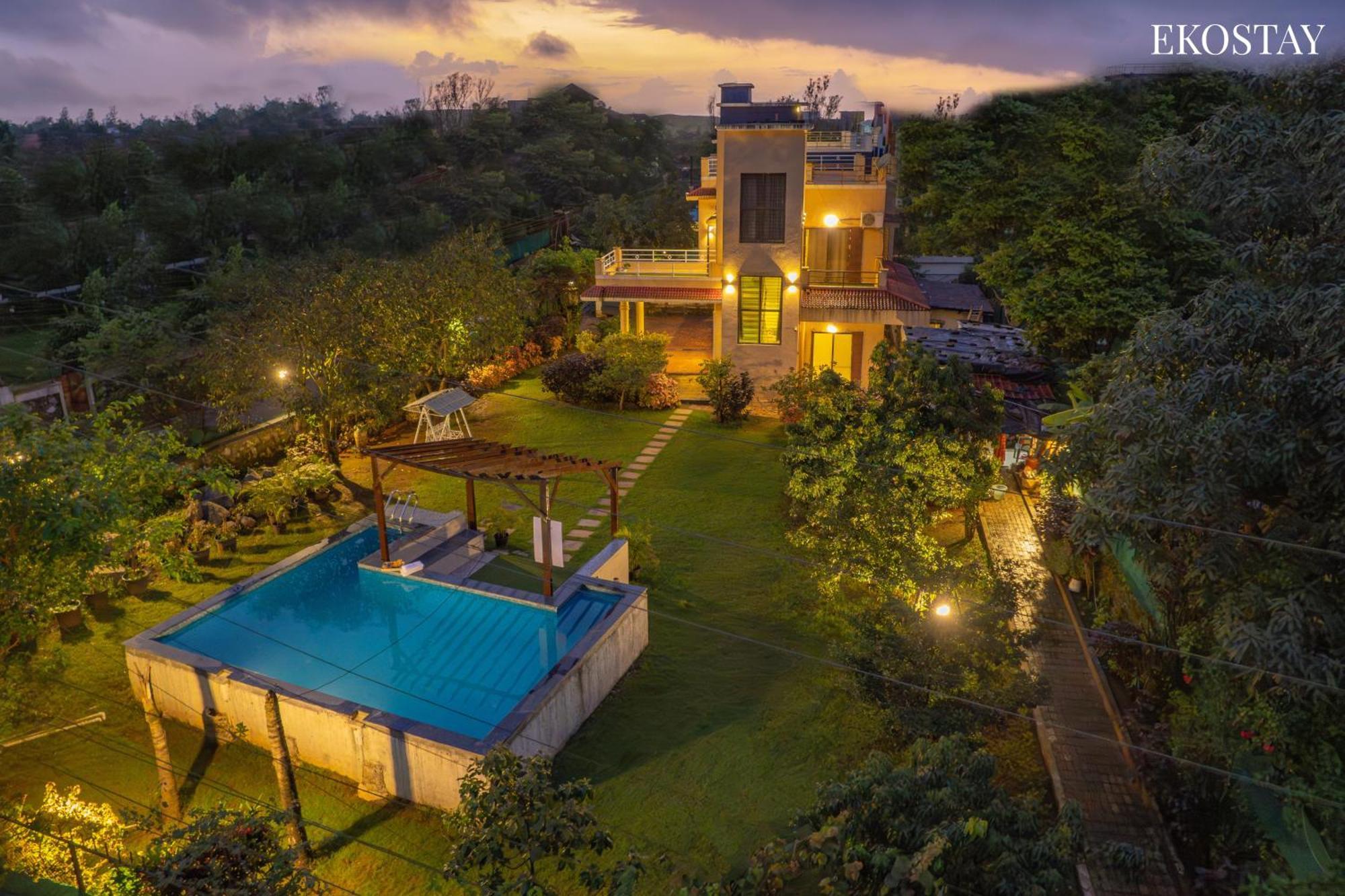 Ekostay Gold - Olive Crest Villa - Spacious Lawn Lonavala Bagian luar foto